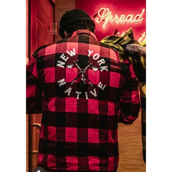 New York Native x CMNY Limited Edition Flannel XL Streetwear Collab, Rapper-Worn - Picture 2 of 7